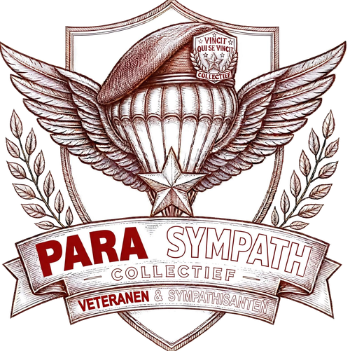 Embleem Belgische Para-commando's met bordeaux baret